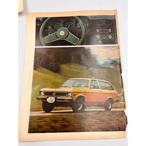 Vintage Rare Datsun Yellow Wagon Original Magazine Print Ad